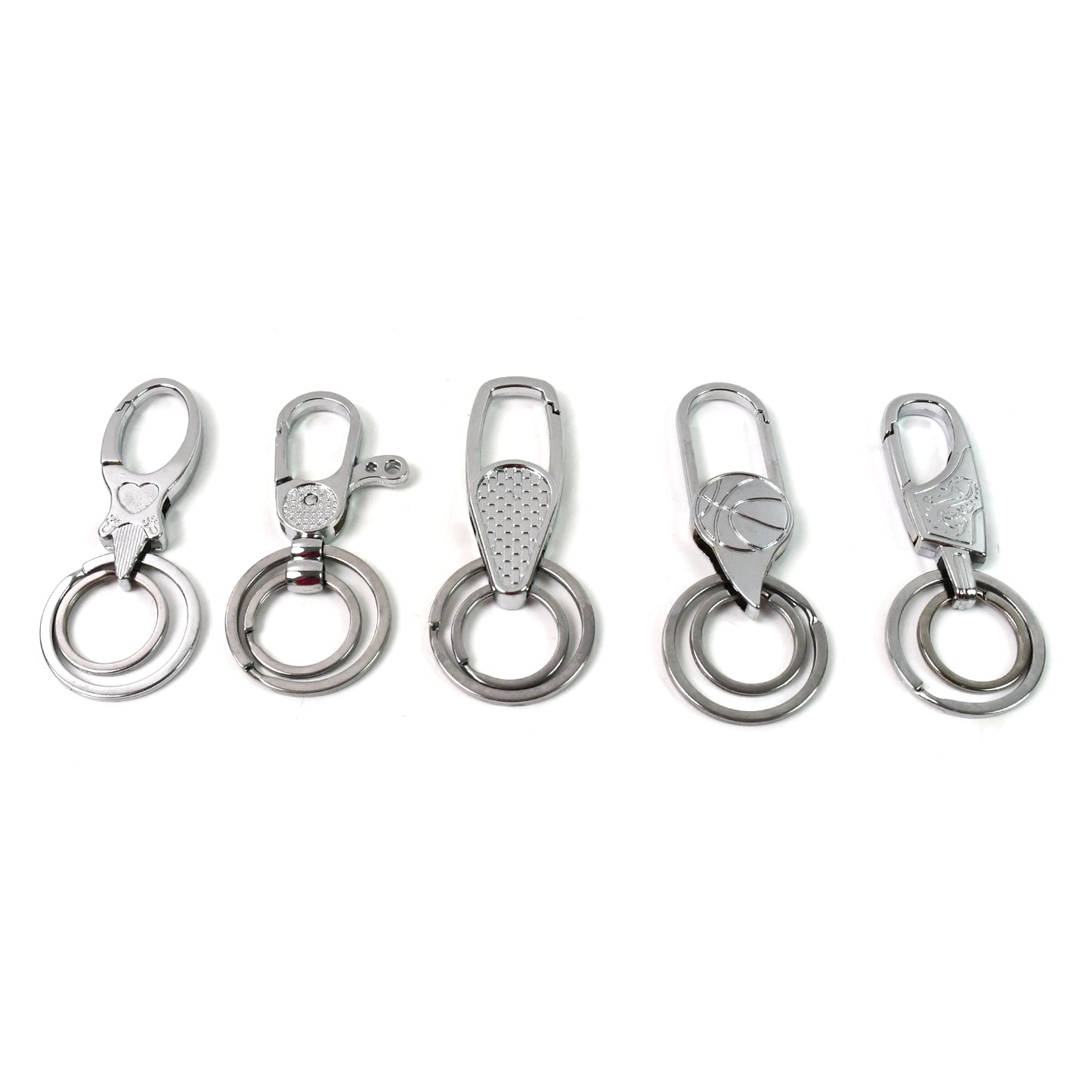 Wukusy heavy duty key holder keychain with mixed design, durable metal keychain for home improvement use, single piece.