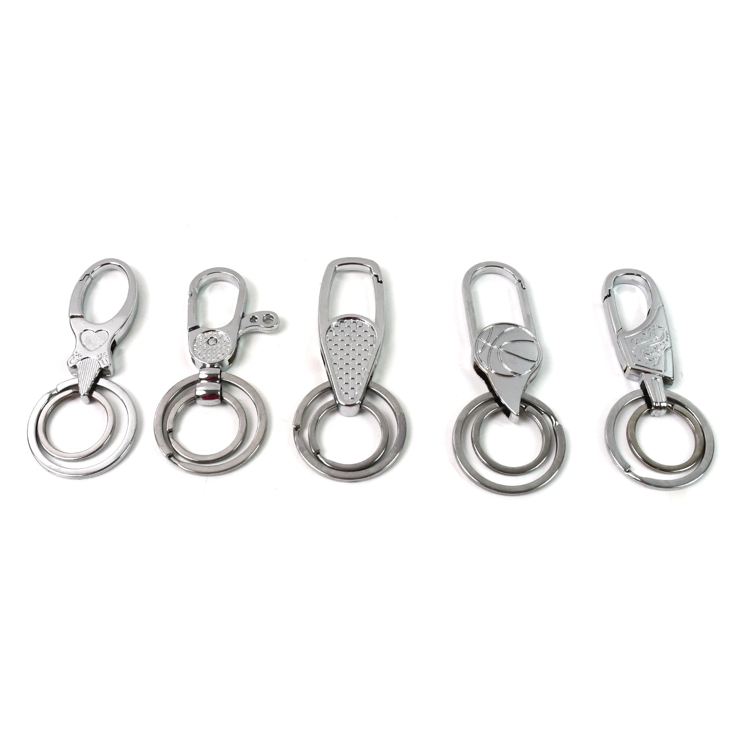 Wukusy heavy duty key holder keychain with mixed design, durable metal keychain for home improvement use, single piece.