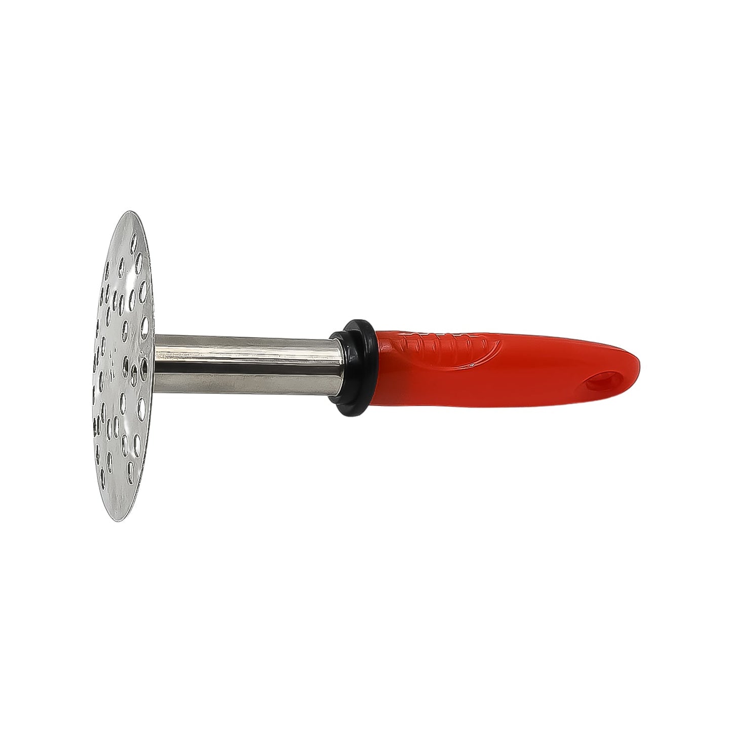 Wukusy stainless steel potato masher with plastic handle for pav bhaji and home cooking, durable and easy to use.