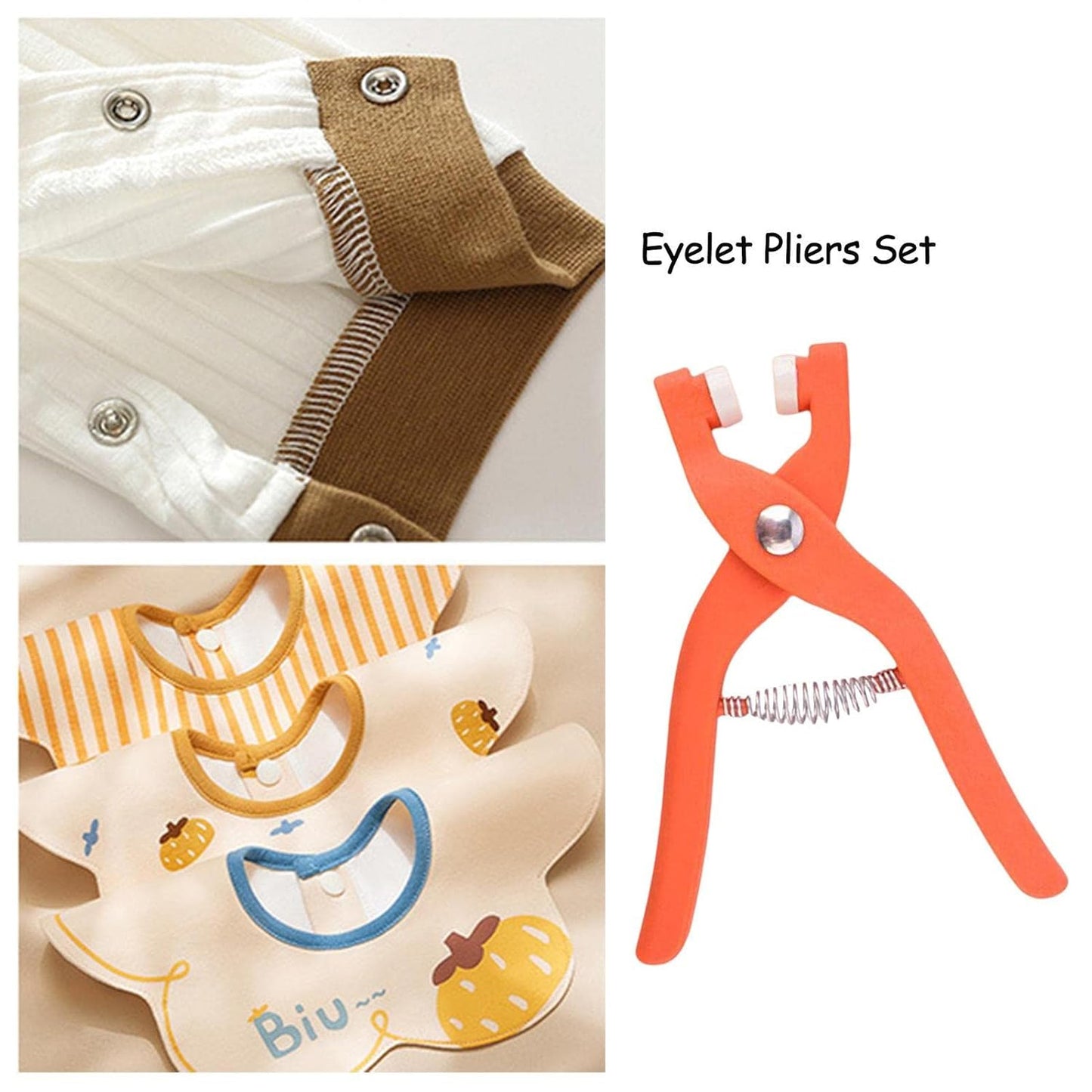 Wukusy hole pliers eyelet tool for clothes, used for buckle installation and sewing in home improvement projects.