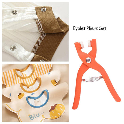 Wukusy hole pliers eyelet tool for clothes, used for buckle installation and sewing in home improvement projects.