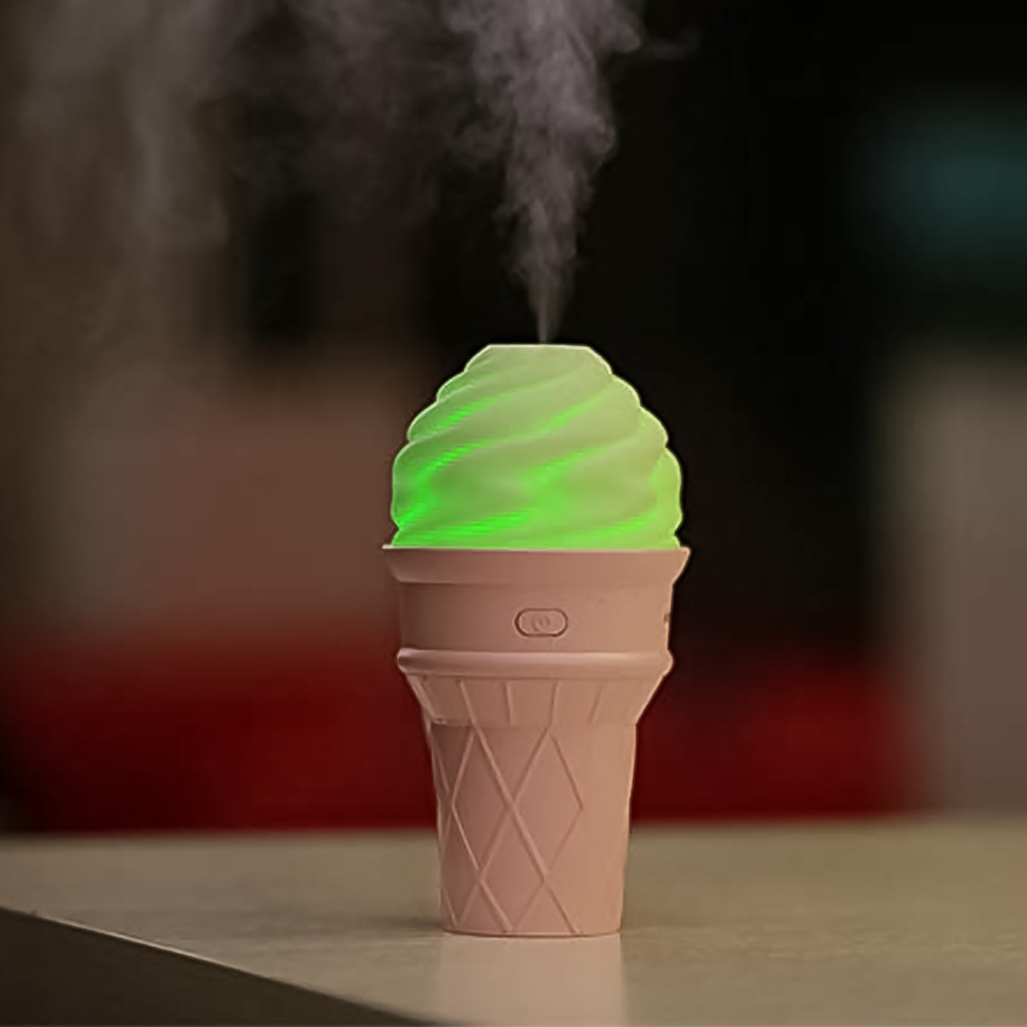 Cream-colored ice cream cone shape air freshener humidifier by Wukusy, ideal for home improvement and air freshening.