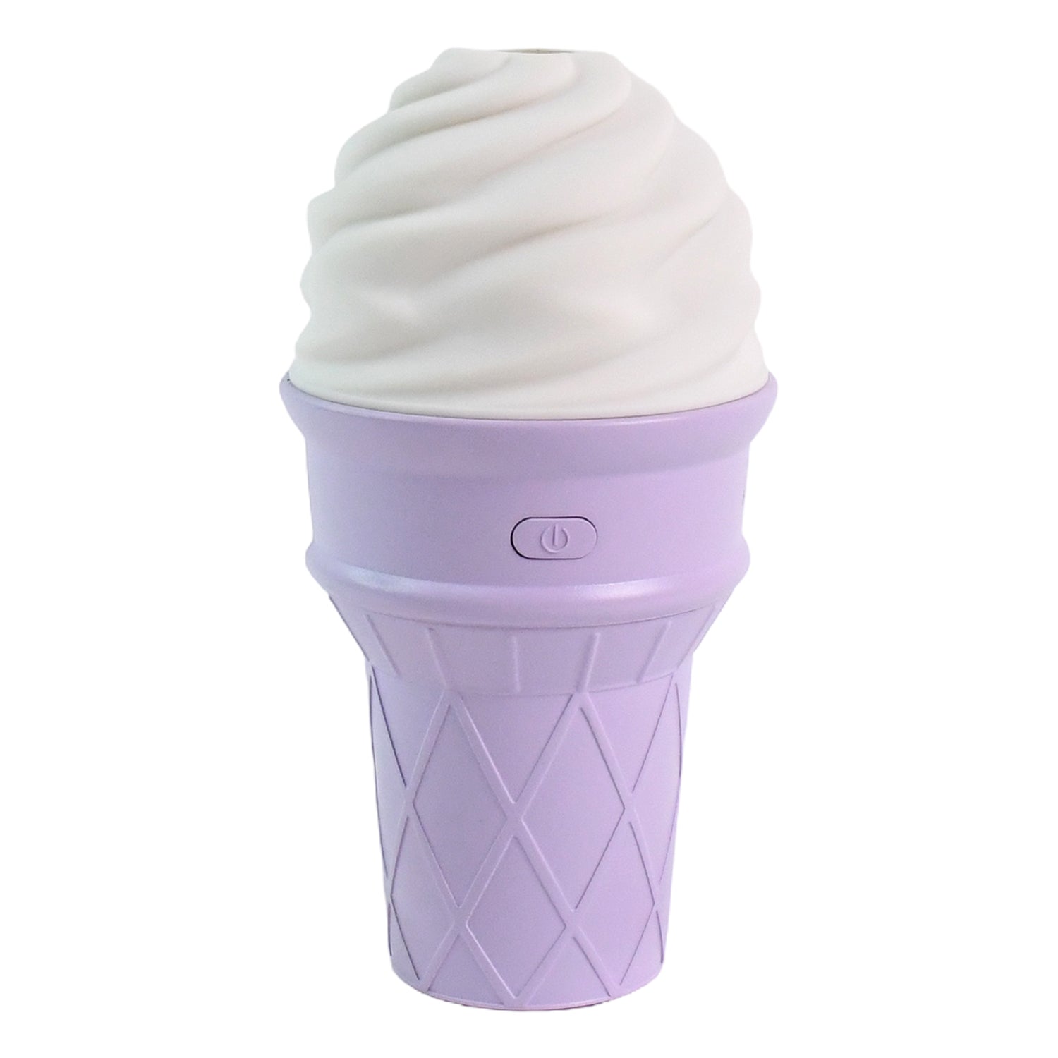 Purple ice cream cone-shaped air freshener humidifier by Wukusy, designed for home improvement and air freshening.