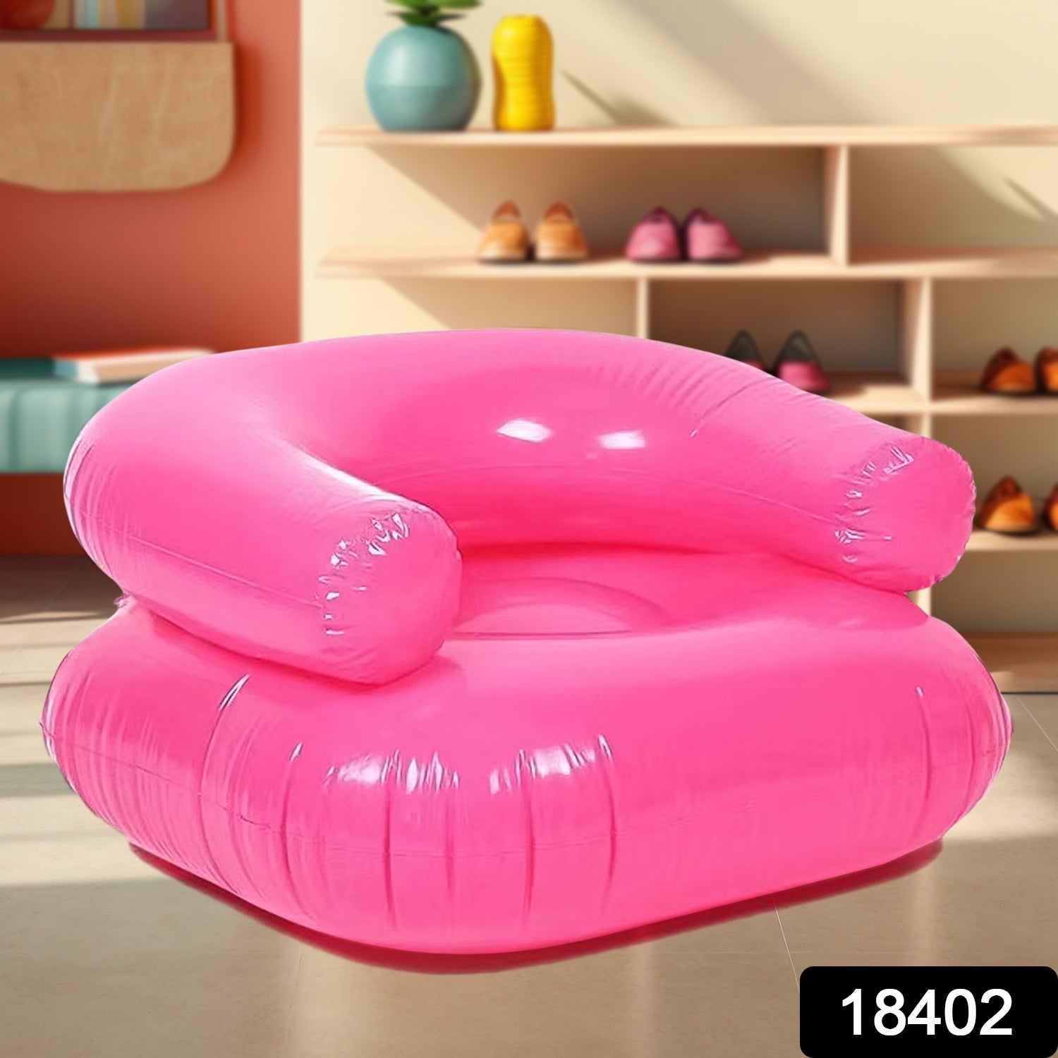 Wukusy inflatable sofa chair for boys and girls, 28-inch camping-ready inflatable home improvement furniture set.