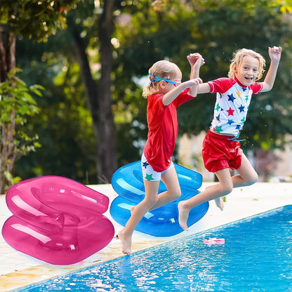 Wukusy inflatable sofa chair for boys and girls, 28-inch camping-friendly seat, soft and colorful for home or outdoor use.