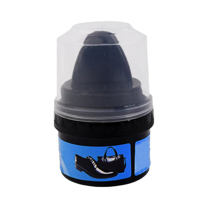 Wukusy instant shoe shine sponge with liquid polish, compact home improvement tool for quick, easy shoe cleaning and polishing.