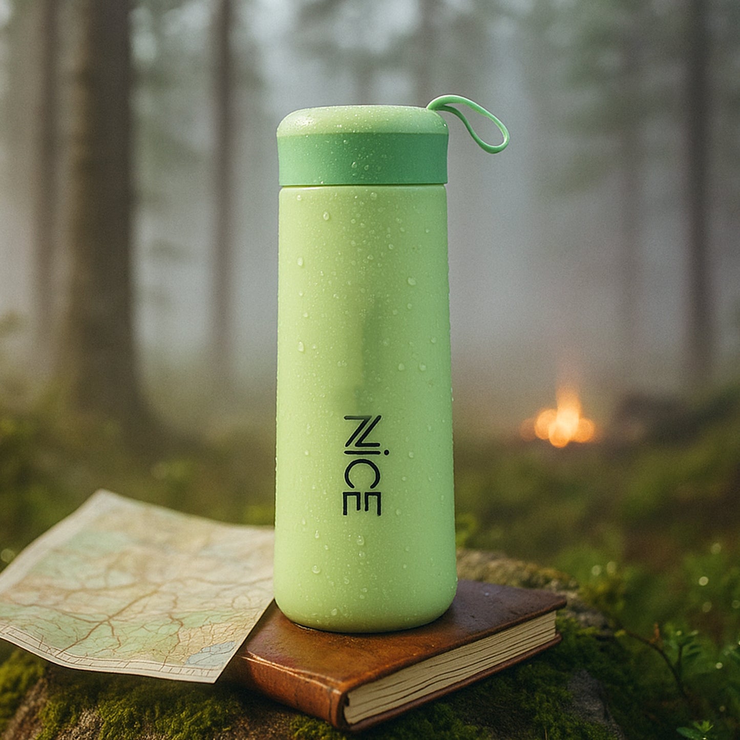 Leak-proof plastic vacuum flask by Wukusy, 400ml, designed for home use, with a secure lid and durable plastic body.