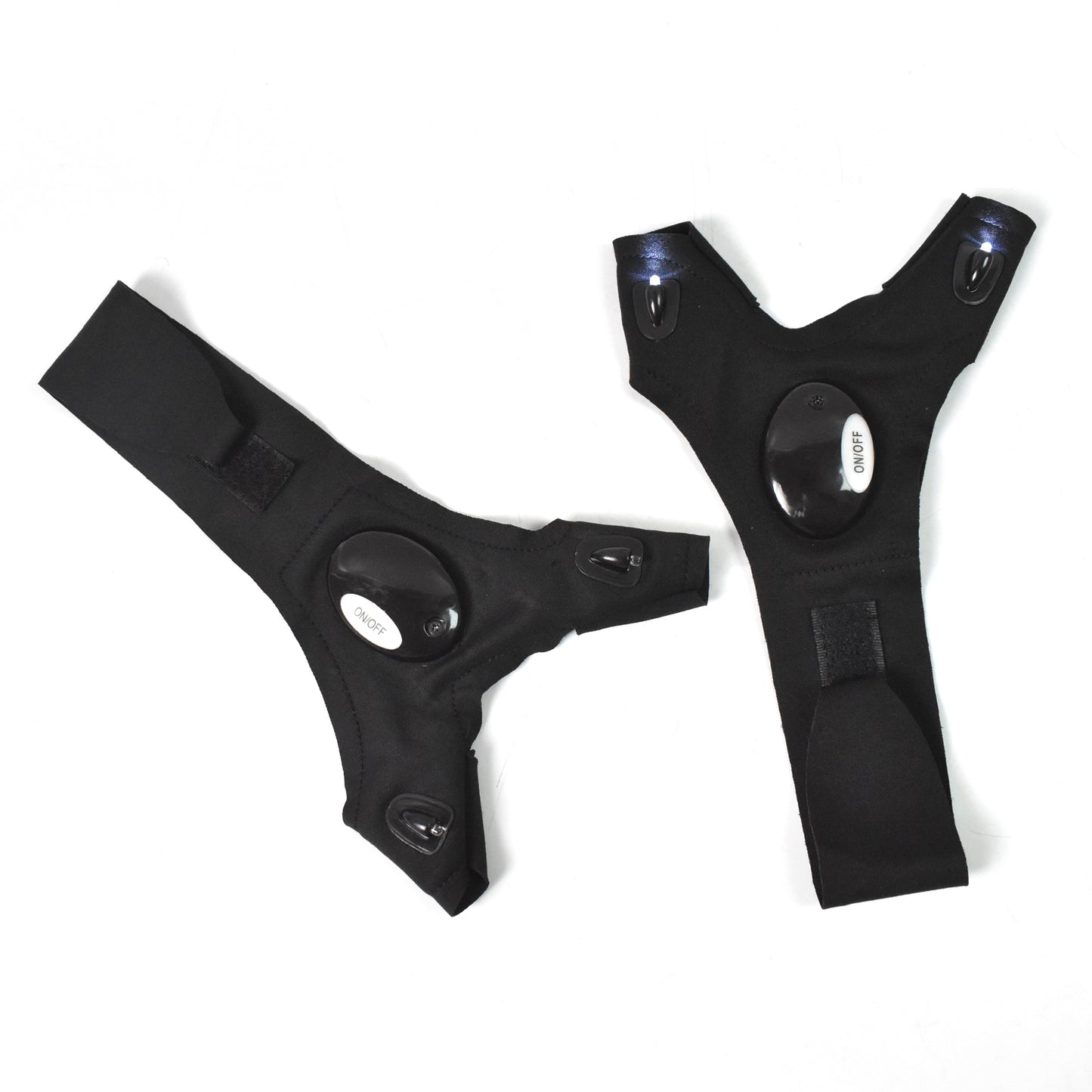 Wukusy LED flashlight gloves for men, a pair of hand gloves with built-in light, ideal for home improvement tasks and outdoor use.