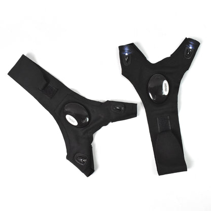 Wukusy LED flashlight gloves for men, a pair of hand gloves with built-in light, ideal for home improvement tasks and outdoor use.