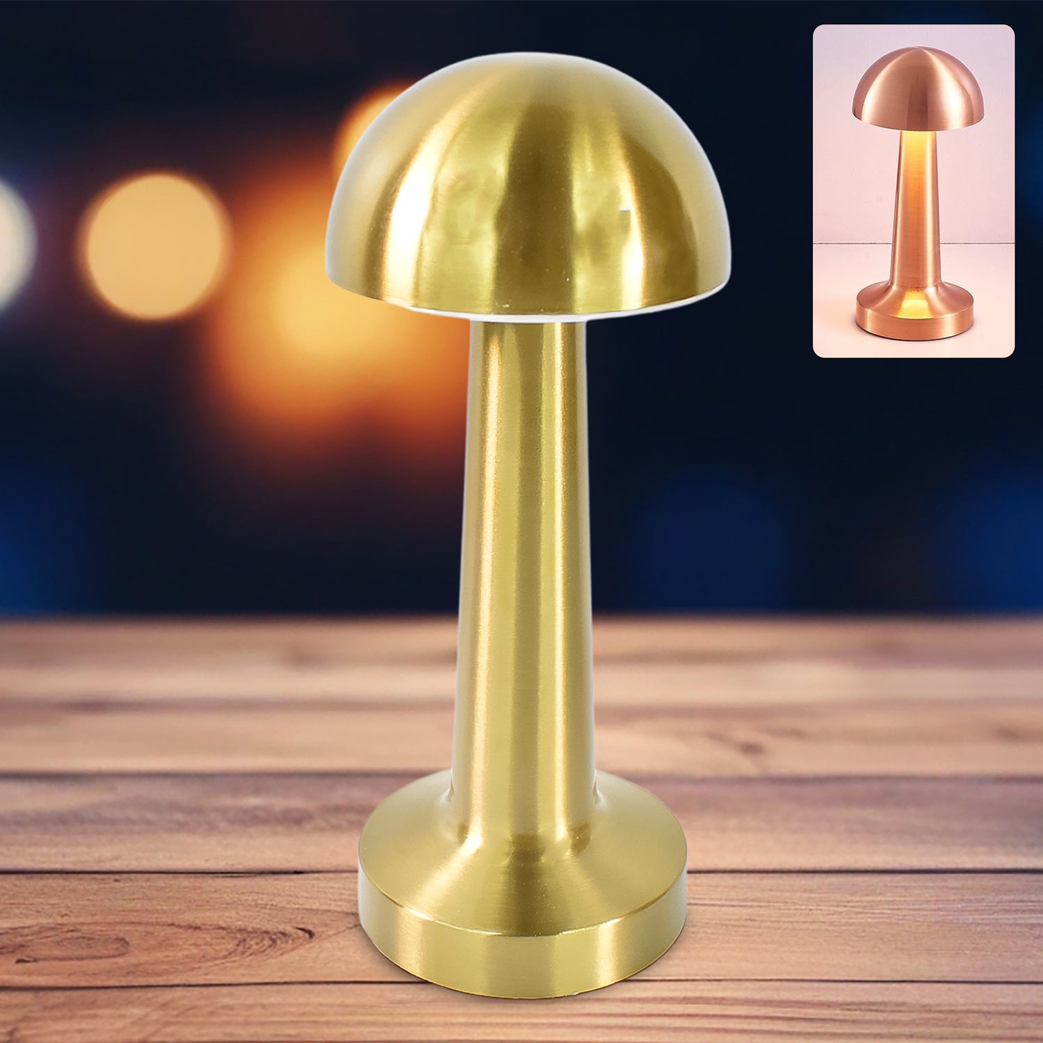 Wukusy LED desk lamp with touch control, decorative portable metal table lamp for home improvement, modern lighting solution.