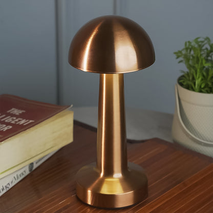 Wukusy LED desk lamp with touch control, portable metal design, decorative table lamp for home improvement.