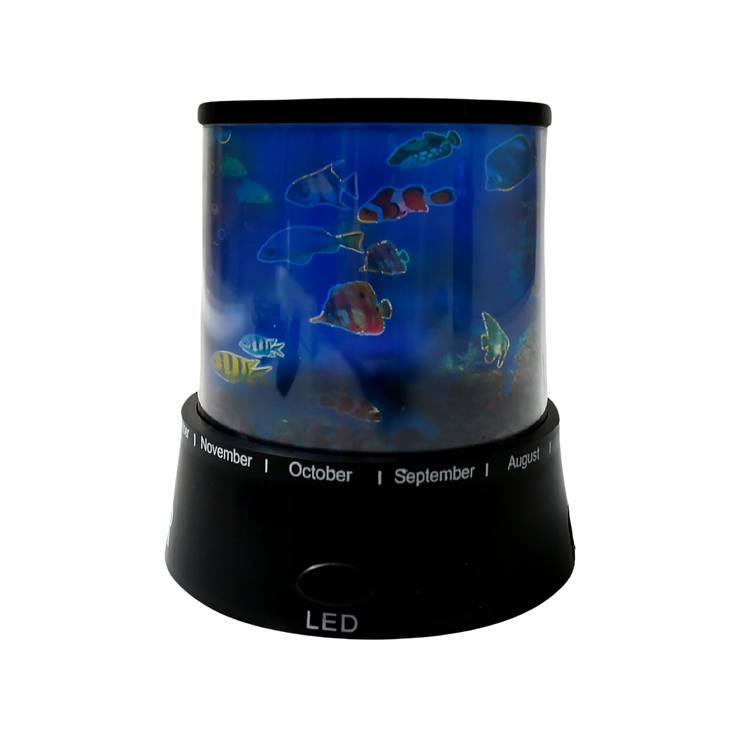 Wukusy LED projector night light with rotating lamps and music function, ideal for kids' bedrooms and home decor.