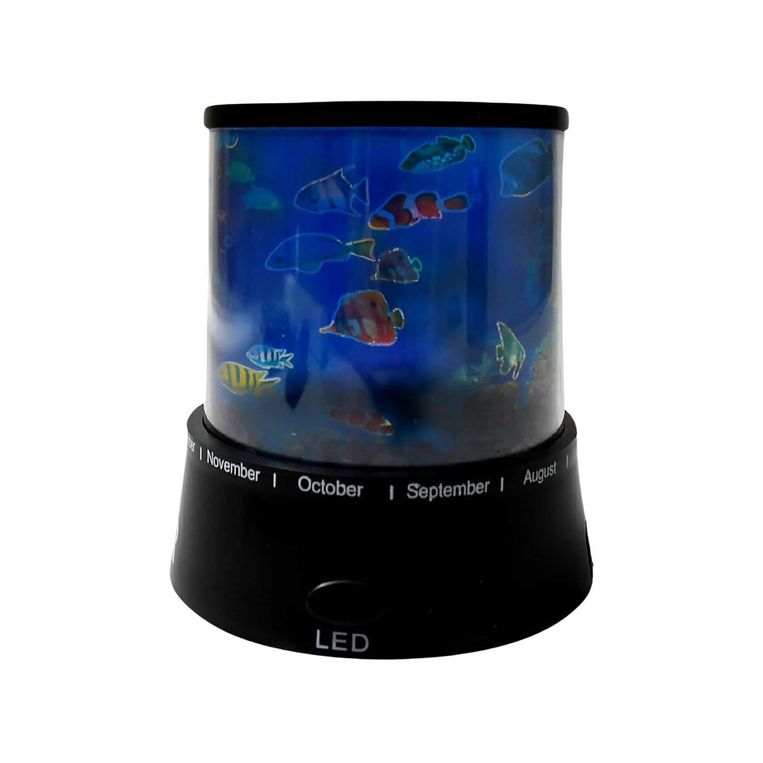 Wukusy LED projector night light with rotating lamps and music function, ideal for kids' bedrooms and home decor.