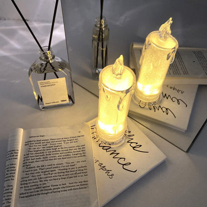 Wukusy LED tea light candle for Christmas festival, small warm glow light, perfect for holiday home decor or festive table setting