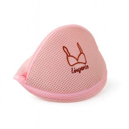 Wukusy dome-shaped lingerie wash bag made of protective mesh for delicate laundry, ideal for home laundry protection.