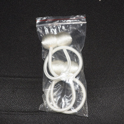 Wukusy magnetic curtain tiebacks set of two used to hold back curtains in home improvement projects.