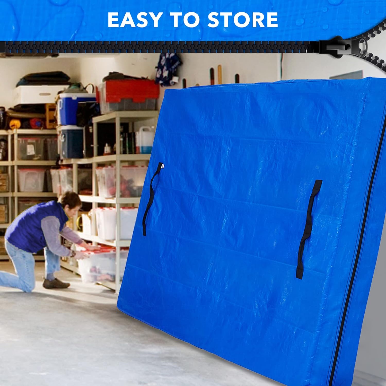 Wukusy mattress bag cover for home improvement, 236x136 cm, single piece, protective storage and moving cover.