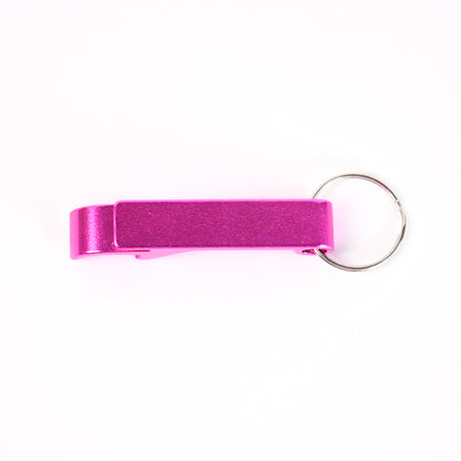 Wukusy metal bottle opener keychain, compact home improvement accessory with keyring for opening bottles easily.