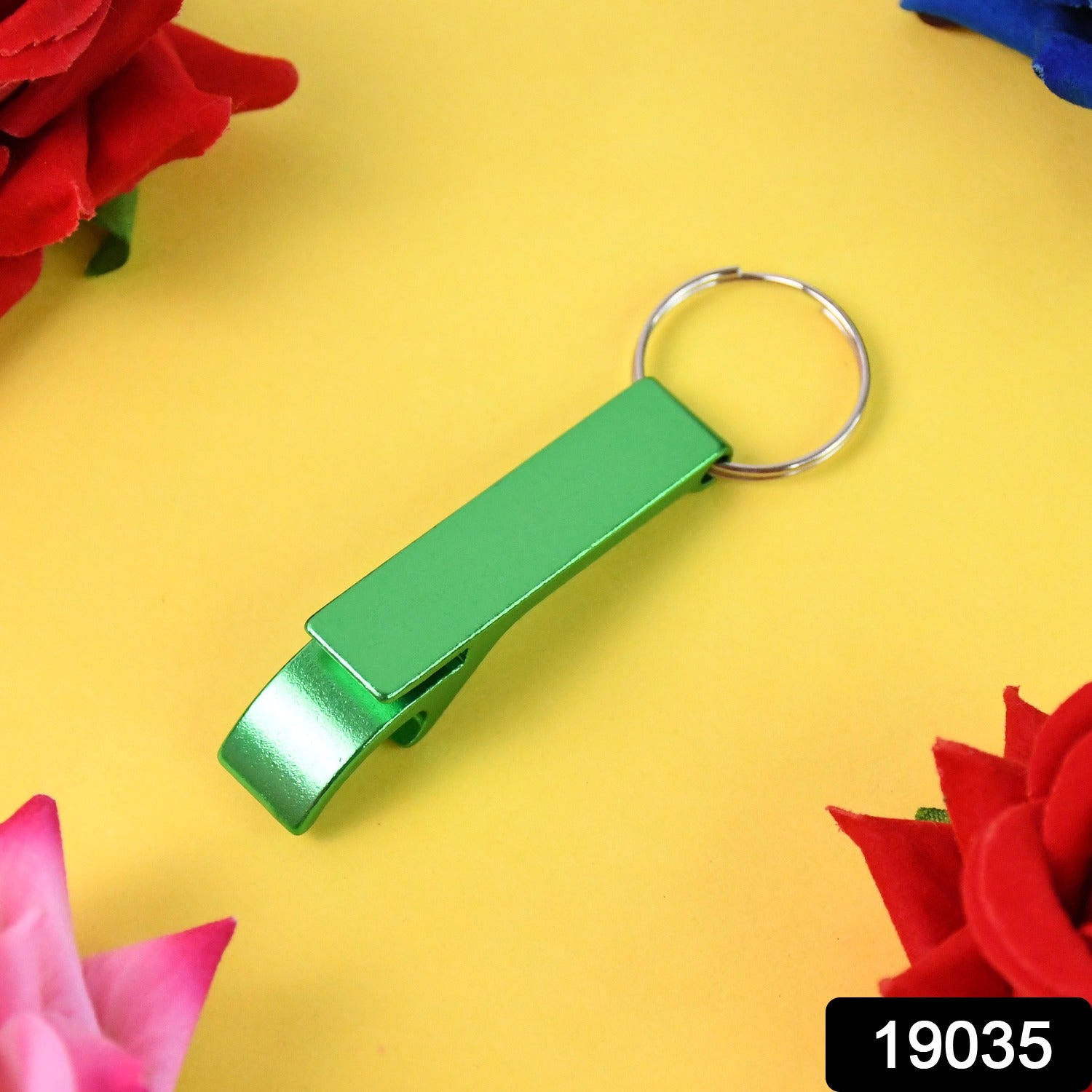 Wukusy metal bottle opener keychain for home improvement, compact and durable with keyring attachment.