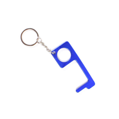 Wukusy metal key-shaped keychain door opener tool for home improvement, featuring a compact design and durable metal construction.