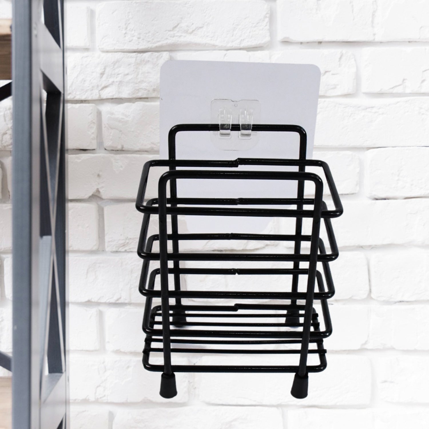 Wukusy metal shower basket and bathroom organizer set with five durable, silver-colored storage caddies for bathroom organization.