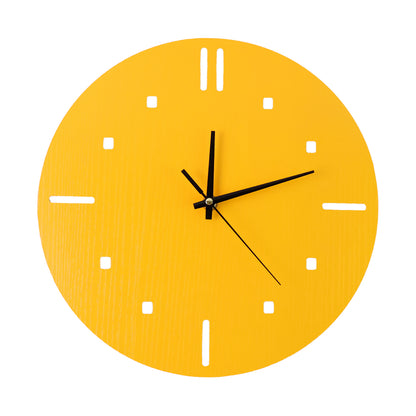 Modern round Wukusy wall clock, stylish silent decorative timepiece for home improvement, non-ticking design.