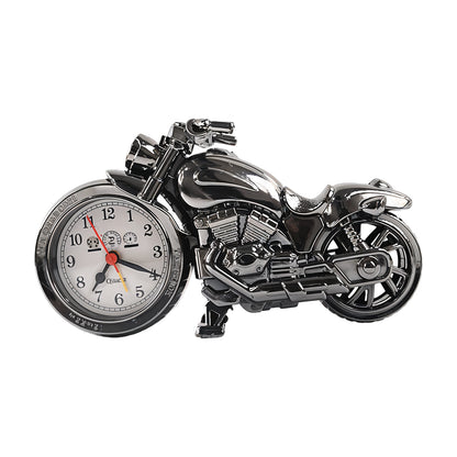 Wukusy motorcycle-themed alarm clock for home decor, compact table clock with motorcycle design, perfect for home improvement.