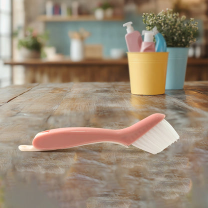 Wukusy multi-functional 2-in-1 groove cleaning brush with crevice scraper for home improvement cleaning tasks.