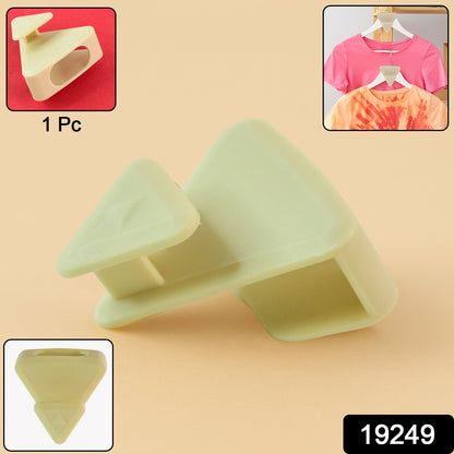 Wukusy multi-functional plastic triangle hanger connector hook for home improvement projects, shown in close-up on white background.