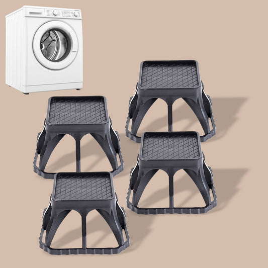 Set of four Wukusy multi-purpose plastic washing machine stands for home improvement, providing stable support for appliances.