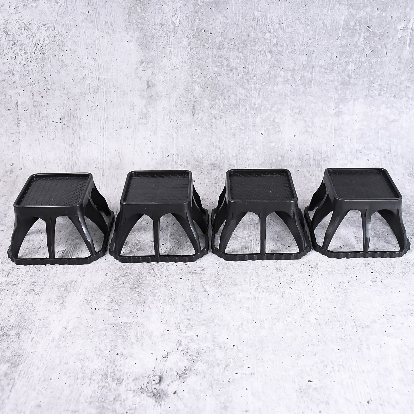 Set of four Wukusy multi-purpose plastic washing machine stands for home improvement, offering stability and support for appliances.