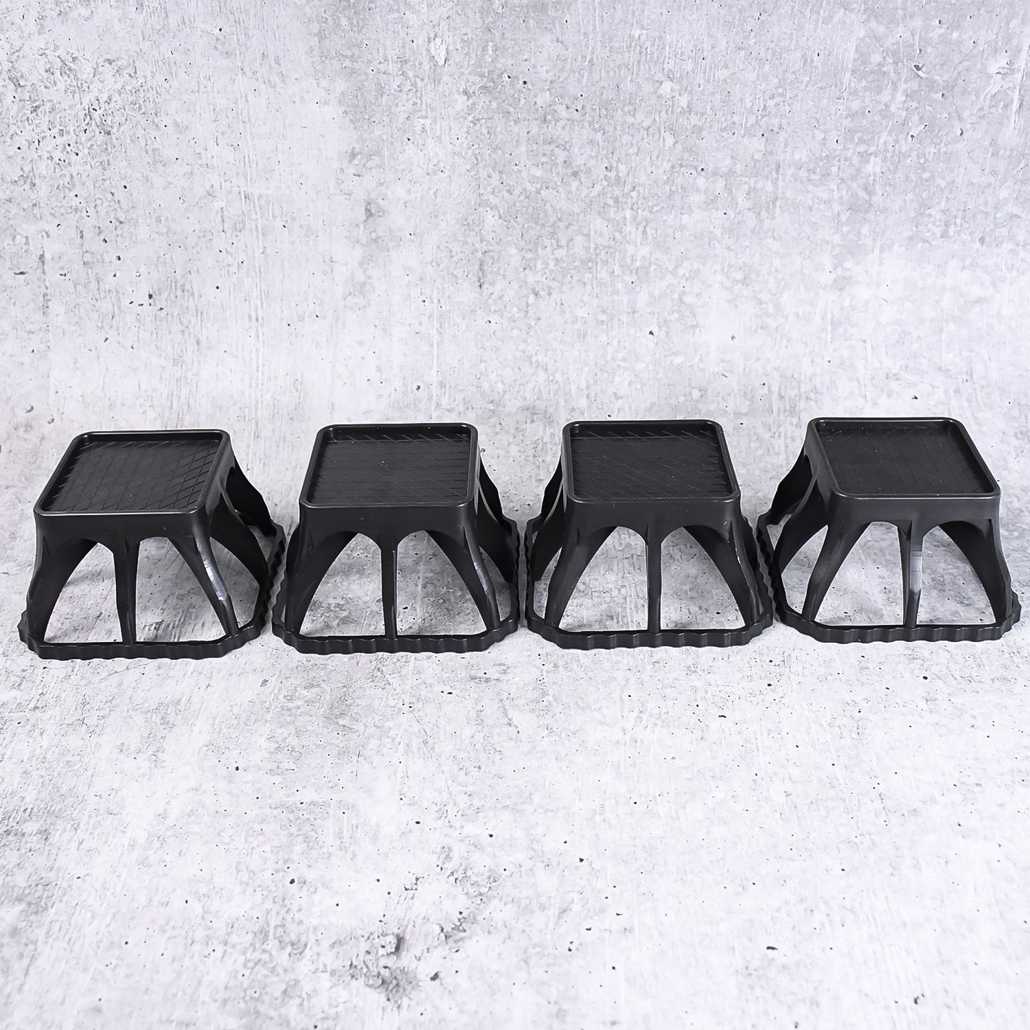 Set of four Wukusy multi-purpose plastic washing machine stands for home improvement, offering stability and support for appliances.