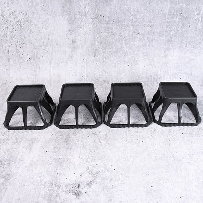 Set of four Wukusy multi-purpose plastic washing machine stands for home improvement, offering stability and support for appliances.