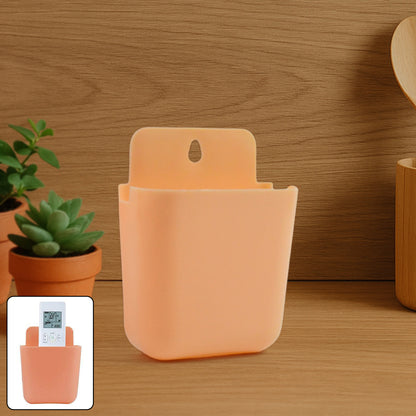 Wall-mounted plastic storage pocket by Wukusy, versatile home improvement organizer with multiple compartments, wall-mounted for easy access.