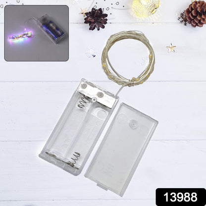 Multicolor Wukusy 2AA battery-powered copper wire fairy lights with 30 LEDs for home decor and improvement.