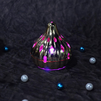 Multicolor modak-shaped color-changing LED light by Wukusy, ideal for home decor and ambient lighting.
