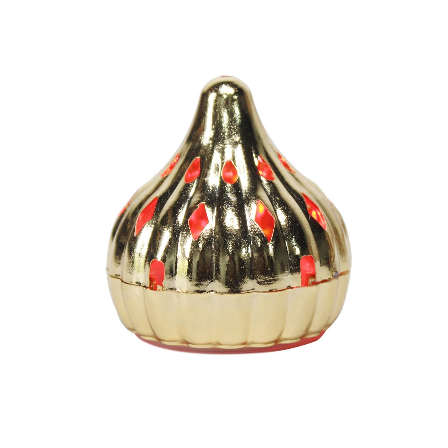 Multicolor Modak-shaped color-changing LED light by Wukusy, ideal for home decor and ambient lighting, shown in vibrant colors.