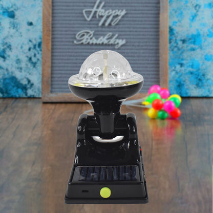 Wukusy multifunctional solar disco light with 2 modes, ideal for home party decoration and outdoor lighting.