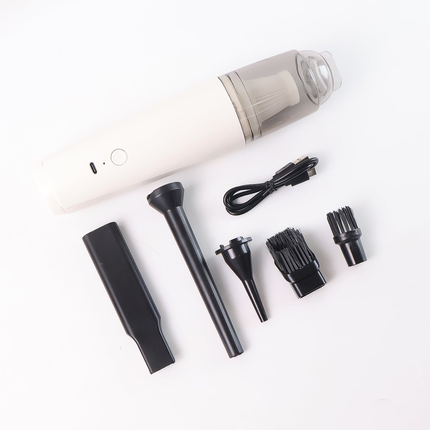 Wukusy cordless rechargeable mini handheld vacuum cleaner set for home cleaning, compact and versatile for quick mess cleanup.