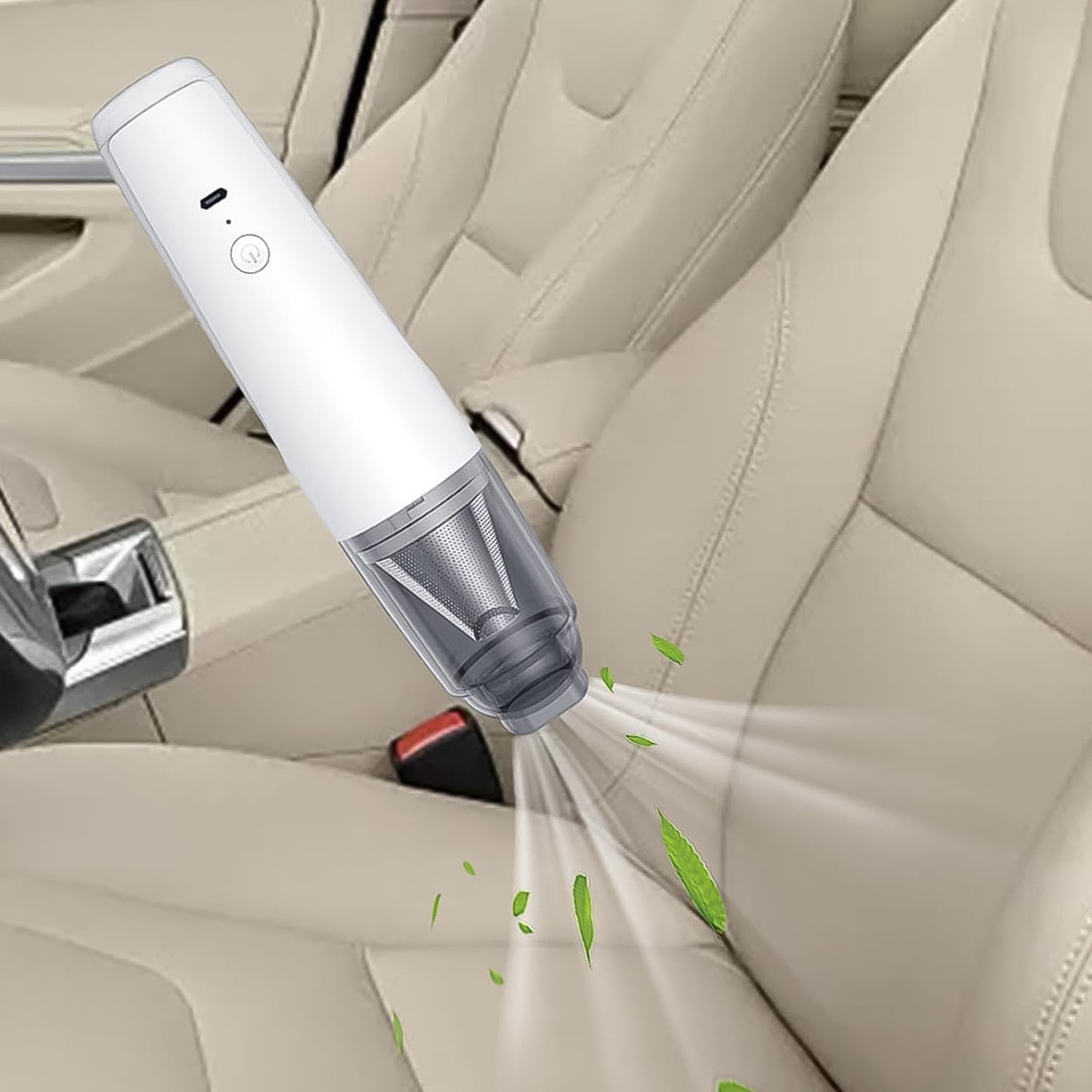Wukusy cordless rechargeable mini handheld vacuum cleaner set for home improvement, featuring compact design and versatile cleaning tools.