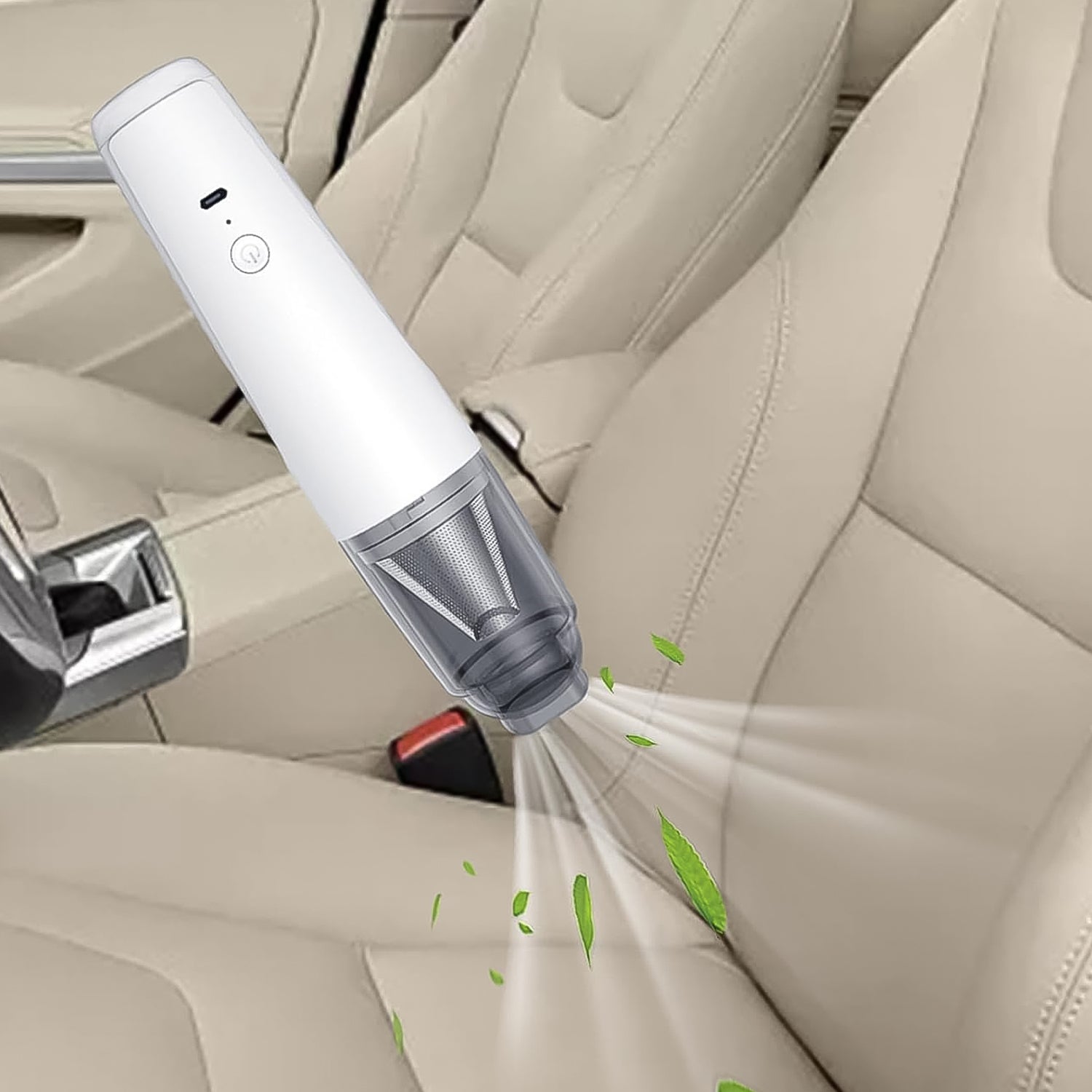 Wukusy cordless rechargeable mini handheld vacuum cleaner set for home improvement, featuring compact design and versatile cleaning tools.