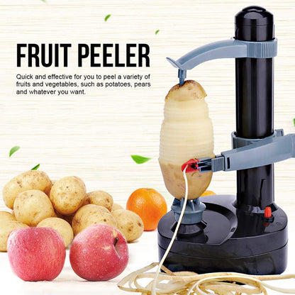 Wukusy electric vegetable and fruit peeler, automatic potato peeler, compact kitchen tool for peeling fruits and vegetables easily