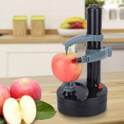 Wukusy electric vegetable and fruit peeler for potatoes and produce, automatic, compact, ideal for home kitchen tasks