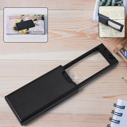Wukusy multipurpose extendable magnifier with LED light, suitable for home improvement tasks, showing the magnifier in use.