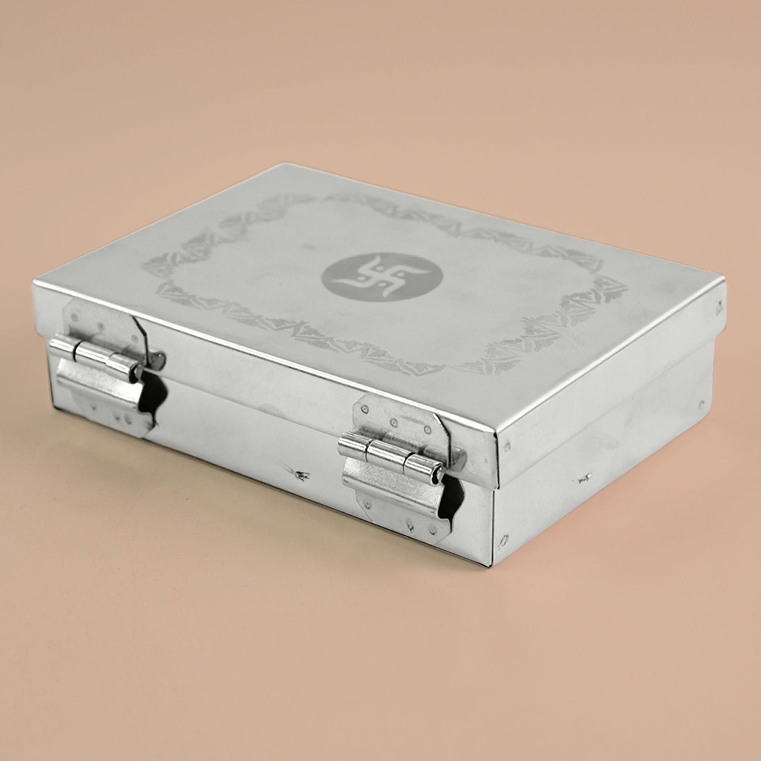 Wukusy stainless steel jewelry storage organizer box with 6 compartments for home jewelry organization and home improvement.