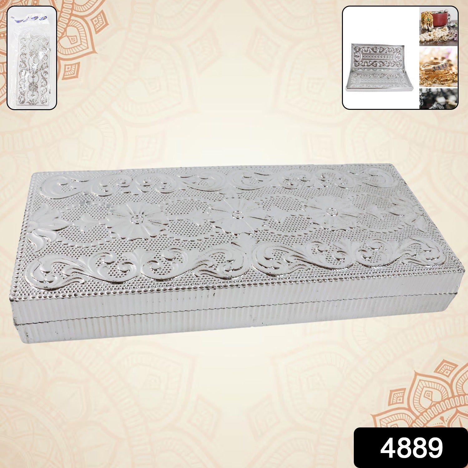 Wukusy rectangular decorative cash box for home improvement, 209 cm, with a stylish design for gifting and storage purposes.