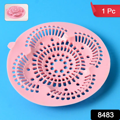Wukusy silicone sink drain hair catcher and filter cover, versatile kitchen and bathroom drain protector, easy to install.