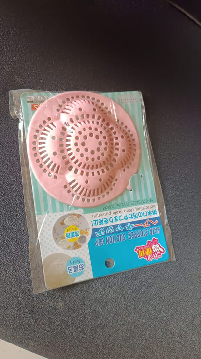 Wukusy silicone sink drain hair catcher and filter cover, versatile home improvement accessory for blocking hair in the drain.