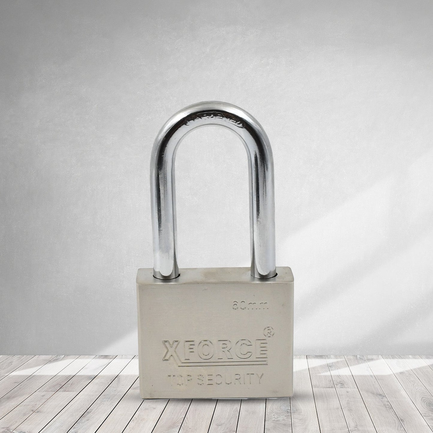 Wukusy solid 6-key padlock, 60mm, for home improvement, featuring a durable metal body and six keys for secure locking.