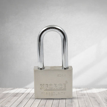Wukusy solid 6-key padlock, 60mm, for home improvement, featuring a durable metal body and six keys for secure locking.